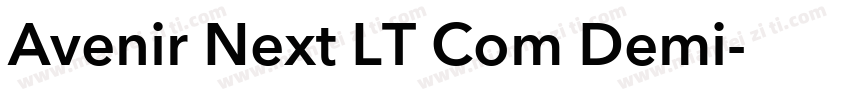 Avenir Next LT Com Demi字体转换